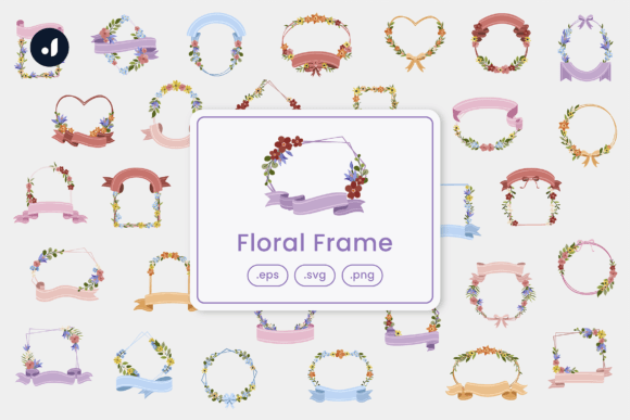 Download Floral Frame Illustration - Floral frame illustration Collection