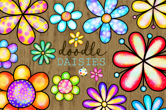 Download Doodle Daisy Flower Watercolor Clipart - Daisy flower watercolor clipart Collection