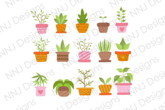 Download Potted Plant Clipart Bundle Green Nature - Clipart Collection