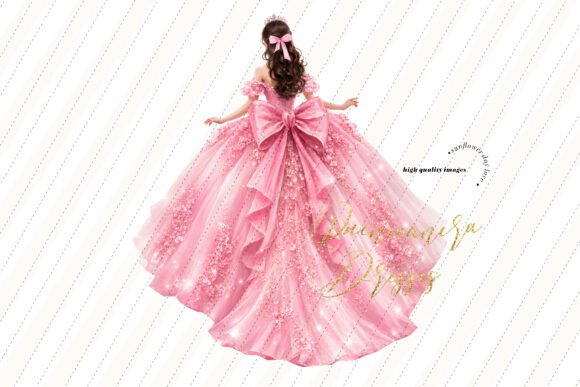 Download Soft Pink Ball Gown Princess Clipart - Clipart Collection