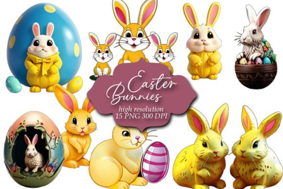 Download Easter Clipart, Easter Bunnies Clip Art - Easter bunnies clip art Collection