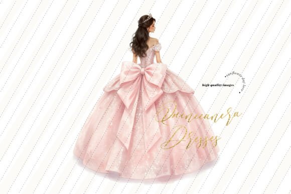 Download Soft Pink Glitter Quinceañera Clipart - Clipart Collection