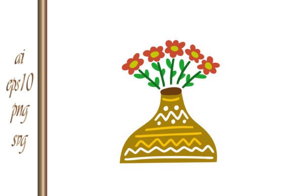 Download Creative Clipart Flower Boho Jug Vector - Clipart Collection