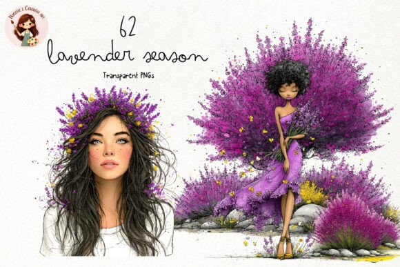Download Watercolor Lavender Season PNG Clipart - Clipart Collection