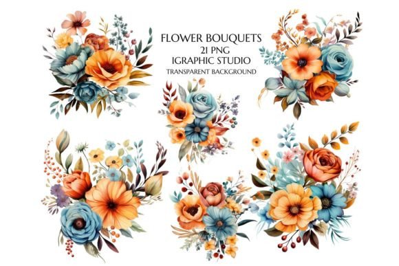 Download Watercolor Flower Clipart, Bouquet Png - Clipart Collection