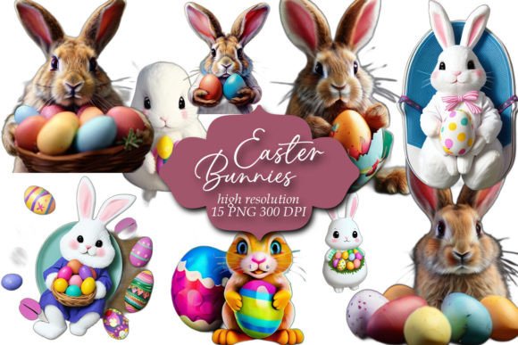 Download Easter Clipart, Easter Bunnies Clip Art - Easter bunnies clip art Collection