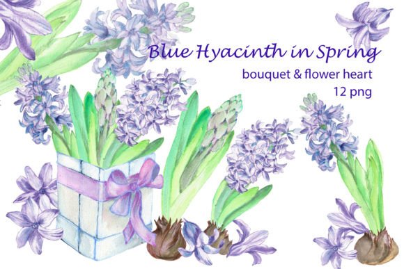 Download Blue Spring Hyacinth Flowers Clipart - Clipart Collection