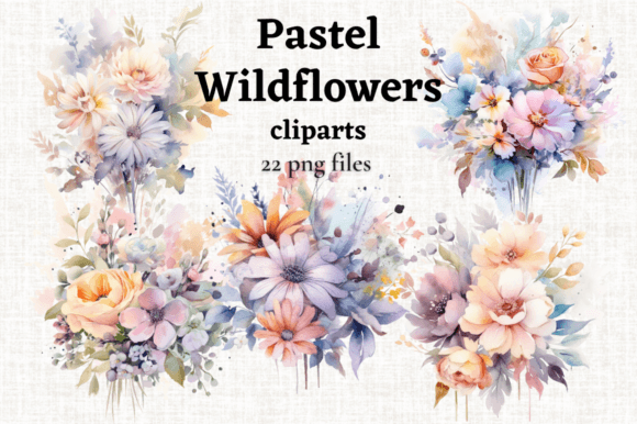Download Pastel Wedding Flowers Bouquet Cliparts - Clipart Collection