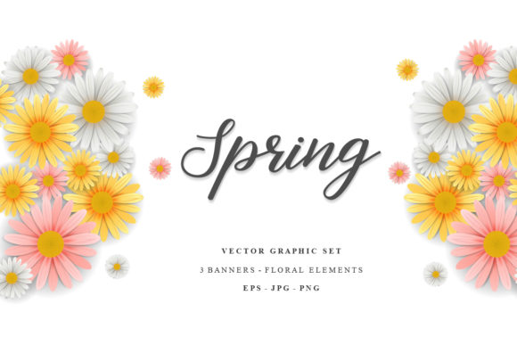 Download Spring Flowers Vector Collection - Spring flowers vector Collection