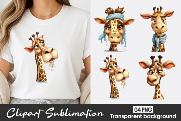 Download Cute Giraffe Watercolor Clipart PNG - Clipart Collection