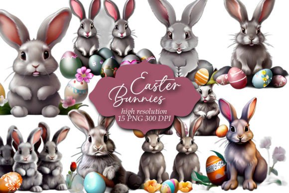 Download Easter Clipart, Easter Bunnies Clip Art - Easter bunnies clip art Collection