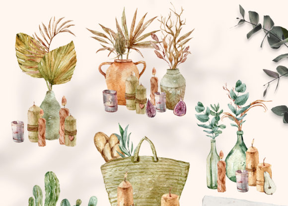 Download Watercolor Potted Plant Clipart - 5 Png - Clipart Collection