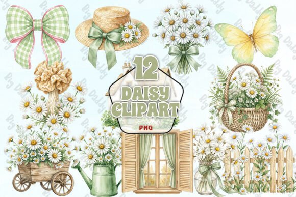 Download Daisy Watercolor Clipart PNG - Clipart Collection