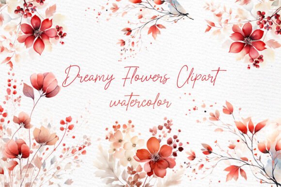Download Red Wild Flowers Clipart Wedding Florals - Clipart Collection