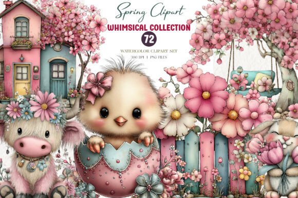 Download Whimsical Spring Clipart - Clipart Collection