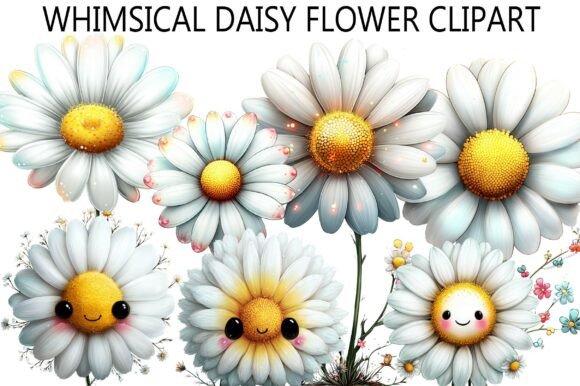 Download Whimsical Daisy Flower Clipart - Clipart Collection