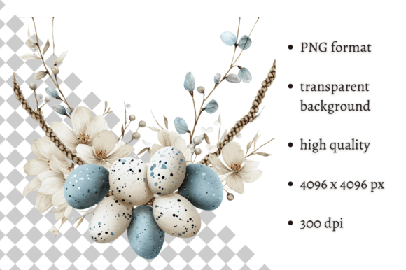 Download Watercolor Blue Easter Eggs Clipart - Clipart Collection