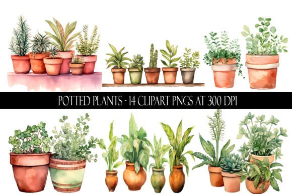 Download Potted Plant Clipart - Clipart Collection