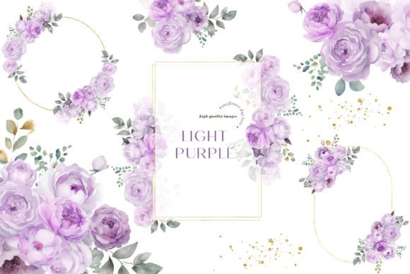 Download Elegant Light Purple Flowers Clipart - Clipart Collection
