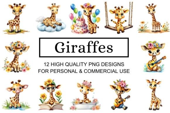 Download Cute Little Giraffe Clipart - Clipart Collection
