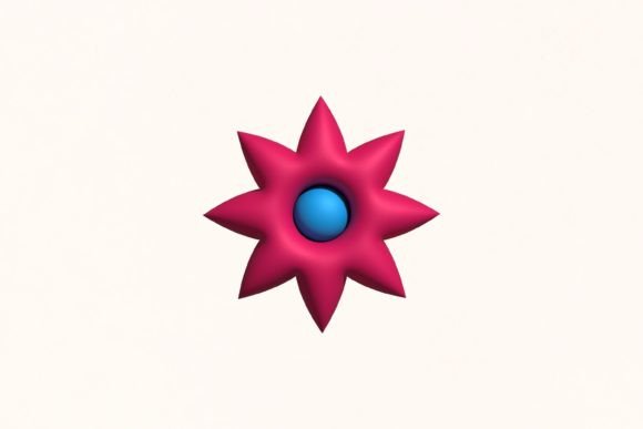 Download 3D  Pink Flower Clipart PNG - Clipart Collection
