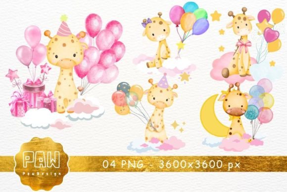 Download Cute Giraffe Watercolor Clipart - Clipart Collection