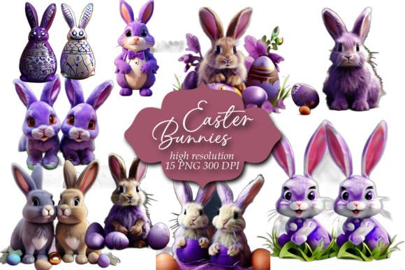 Download Easter Clipart, Easter Bunnies Clip Art - Easter bunnies clip art Collection