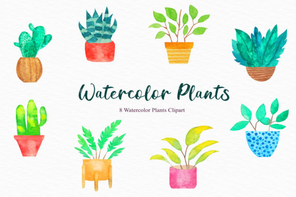 Download Watercolor Plants Clipart - Clipart Collection