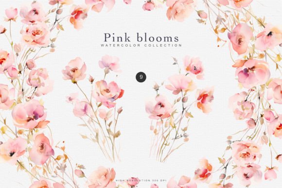 Download Watercolor Pink Flower Clipart - Summer - Clipart Collection