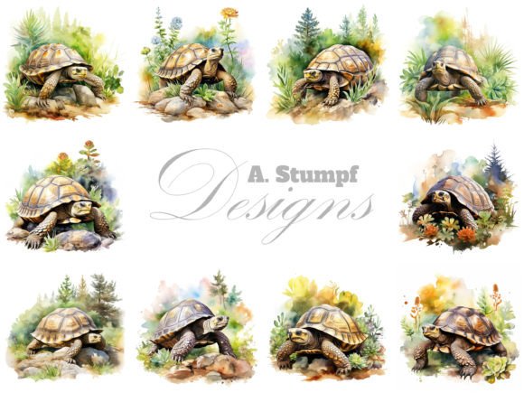 Download Tortoise Clipart Watercolor Animals Set - Clipart Collection