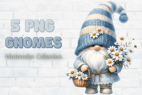 Download Watercolor Daisy Gnome Clipart - Clipart Collection