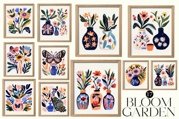 Download Bloom Garden Frame Clipart - Clipart Collection