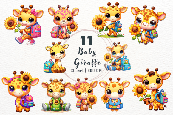 Download Watercolor Baby Giraffe Clipart - Clipart Collection