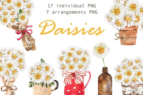 Download Watercolor Daisy Clipart - Clipart Collection