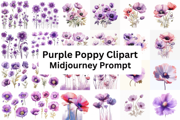 Download Ai Prompt for Purple Poppy Clipart - Clipart Collection
