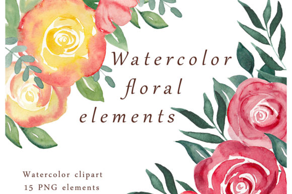 Download Watercolor Flowers Clipart - Clipart Collection