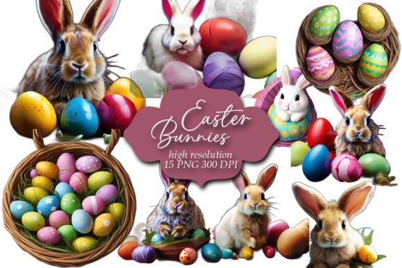 Download Easter Clipart, Easter Bunnies Clip Art - Easter bunnies clip art Collection