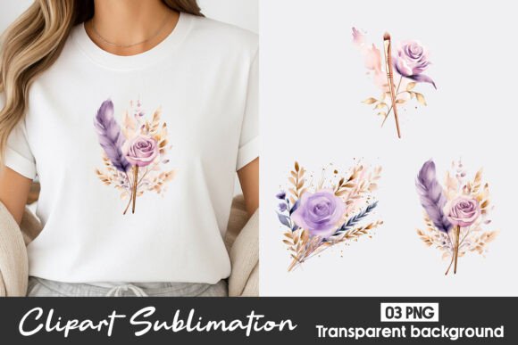 Download Purple Floral Watercolor Clipart PNG - Clipart Collection