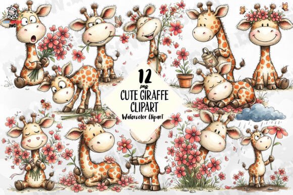 Download Cute Giraffe Clipart PNG - Clipart Collection
