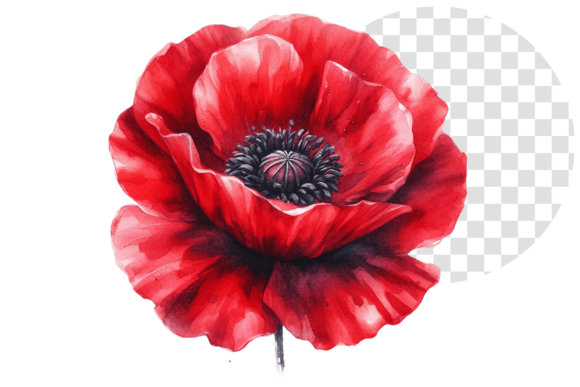 Download Poppify Watercolor Red Poppy Clipart - Clipart Collection