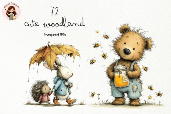 Download Cute Woodland Animals PNG Clipart - Clipart Collection