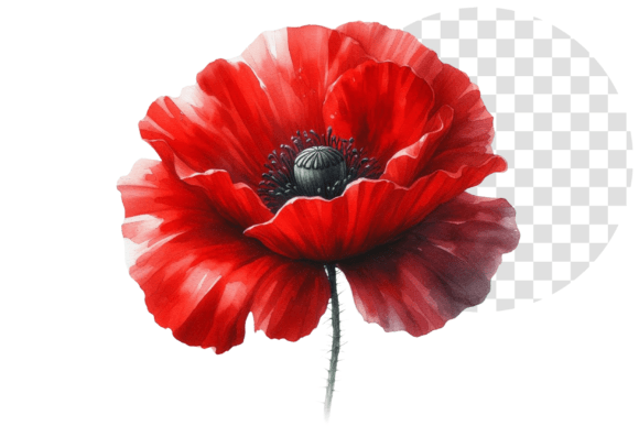 Download Poppify Watercolor Red Poppy Clipart - Clipart Collection