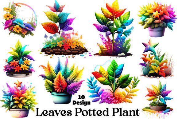Download Leaves Potted Plant Clipart Bundle - Clipart Collection
