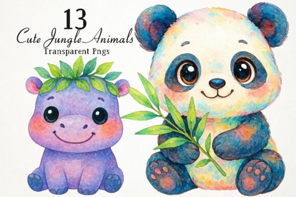 Download Cute Jungle Animals PNG Clipart - Clipart Collection