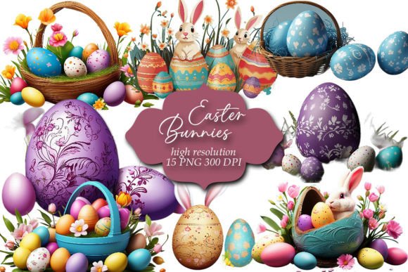 Download Easter Clipart, Easter Bunnies Clip Art - Easter bunnies clip art Collection