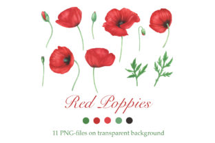Download Red Poppies Flowers Clipart - Clipart Collection