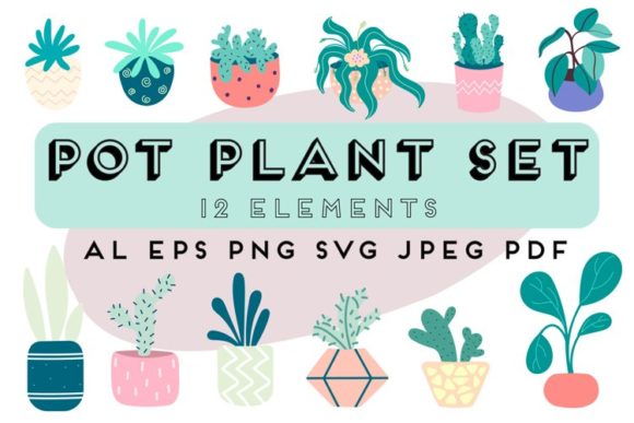Download Home Potted Plants | Home Flower Clipart - Clipart Collection