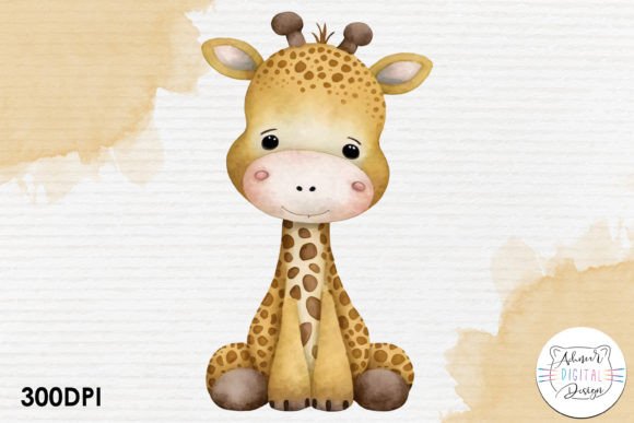 Download Cute Giraffe Watercolor Clipart - Clipart Collection
