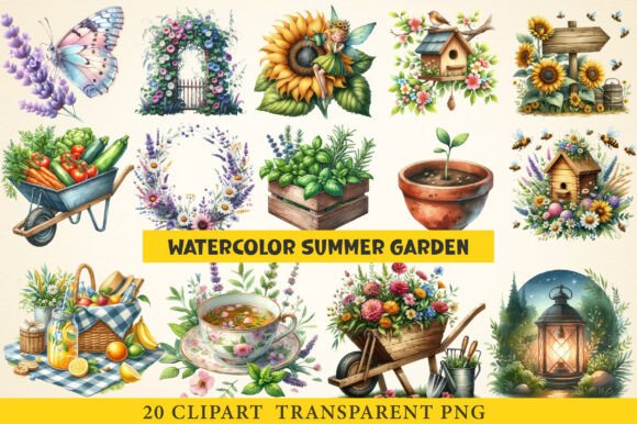 Download Summer Garden Clipart - Clipart Collection
