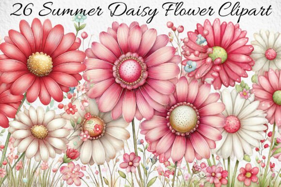 Download Summer Daisy Flower Clipart - Clipart Collection